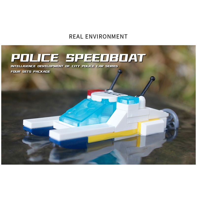 XINGBAO XB-58003 58003 XB58003 non  XE CẢNH SÁT THÀNH PHỐ bộ đồ chơi xếp lắp ráp ghép mô hình City CITY POLICE