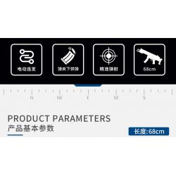 PanlosBrick 670014 Panlos Brick 670014 non  SÚNG TIỂU LIÊN FLYING TIGERS MP5 bộ đồ chơi xếp lắp ráp ghép mô hình Gun MP5A5 SUBMACHINE GUN 1013 khối