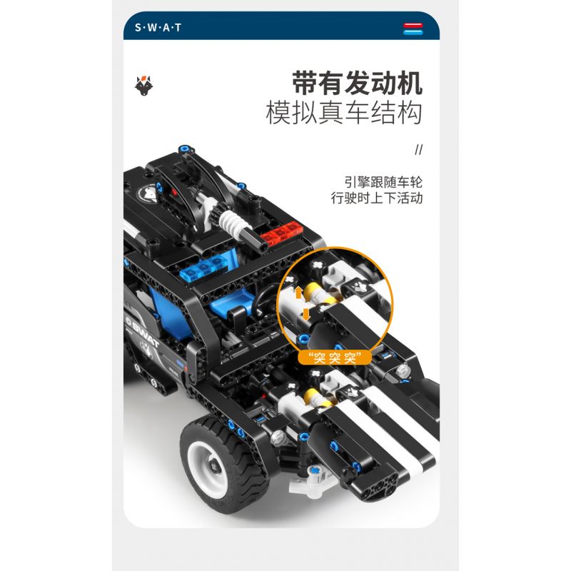 IM.MASTER 6810 non  CẢNH SÁT ĐẶC BIỆT XE ĐỊA HÌNH bộ đồ chơi xếp lắp ráp ghép mô hình  SWAT Kỹ Thuật Công Nghệ Cao Mô Hình Phương Tiện 430 khối