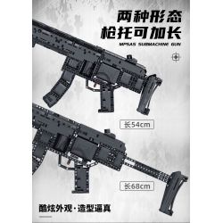 PanlosBrick 670014 Panlos Brick 670014 non  SÚNG TIỂU LIÊN FLYING TIGERS MP5 bộ đồ chơi xếp lắp ráp ghép mô hình Gun MP5A5 SUBMACHINE GUN 1013 khối
