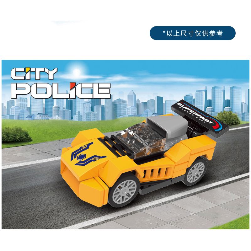 XINGBAO XB-58003 58003 XB58003 non  XE CẢNH SÁT THÀNH PHỐ bộ đồ chơi xếp lắp ráp ghép mô hình City CITY POLICE