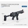 PanlosBrick 670014 Panlos Brick 670014 non  SÚNG TIỂU LIÊN FLYING TIGERS MP5 bộ đồ chơi xếp lắp ráp ghép mô hình Gun MP5A5 SUBMACHINE GUN 1013 khối