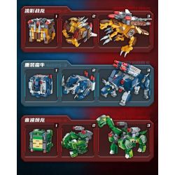 Enlighten 41225 Qman 41225 non  ROBOT CUBE 4 LOẠI LASER MAMMOTH SHADOW DRAGON HEAVY BULL SONIC NECK bộ đồ chơi xếp lắp ráp ghép mô hình