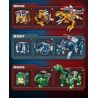 Enlighten 41225 Qman 41225 non  ROBOT CUBE 4 LOẠI LASER MAMMOTH SHADOW DRAGON HEAVY BULL SONIC NECK bộ đồ chơi xếp lắp ráp ghép mô hình