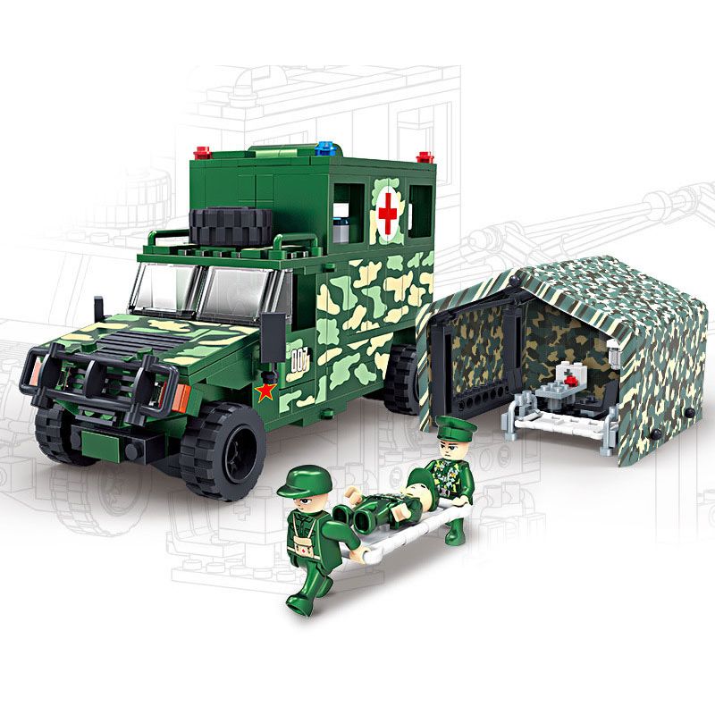 COGO 17007 non Lego XE Y ?​TẾ DONGFENG MENGSHI bộ đồ chơi xếp lắp ráp ghép mô hình Military Army Quân Sự Bộ Đội 402 khối