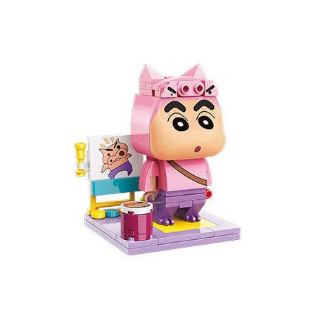 KEEPPLEY K20610 20610 non  BÚT CHÌ SHIN-CHAN COS ZAEMON bộ đồ chơi xếp lắp ráp ghép mô hình Crayon Shin-Chan Cậu Bé Bút Chì