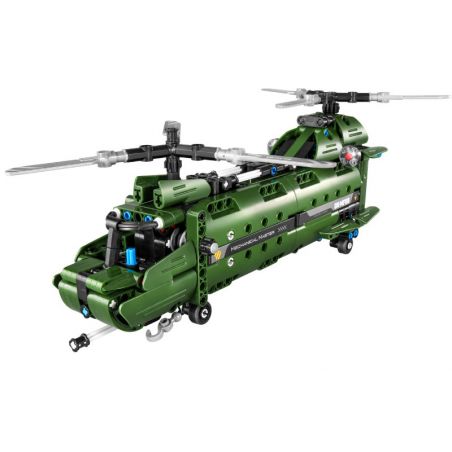 IM.MASTER 6809 non  MÁY BAY TRỰC THĂNG VẬN TẢI bộ đồ chơi xếp lắp ráp ghép mô hình  MF09 CHINOOK HELICOPTER Kỹ Thuật Công Nghệ Cao Mô Hình Phương Tiện 432 khối