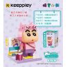 KEEPPLEY K20610 20610 non  BÚT CHÌ SHIN-CHAN COS ZAEMON bộ đồ chơi xếp lắp ráp ghép mô hình Crayon Shin-Chan Cậu Bé Bút Chì