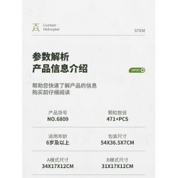 IM.MASTER 6809 non  MÁY BAY TRỰC THĂNG VẬN TẢI bộ đồ chơi xếp lắp ráp ghép mô hình  MF09 CHINOOK HELICOPTER Kỹ Thuật Công Nghệ Cao Mô Hình Phương Tiện 432 khối