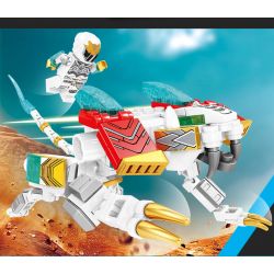 SEMBO 103240 103237 103238 103239 non  BỐN VỊ THẦN VÀ QUÁI THÚ MÁY THÉP 4 XUANWU BAIHU SUZAKU QINGLONG bộ đồ chơi xếp lắp ráp ghép mô hình Therion Totems MECHA OF STEEL 861 khối