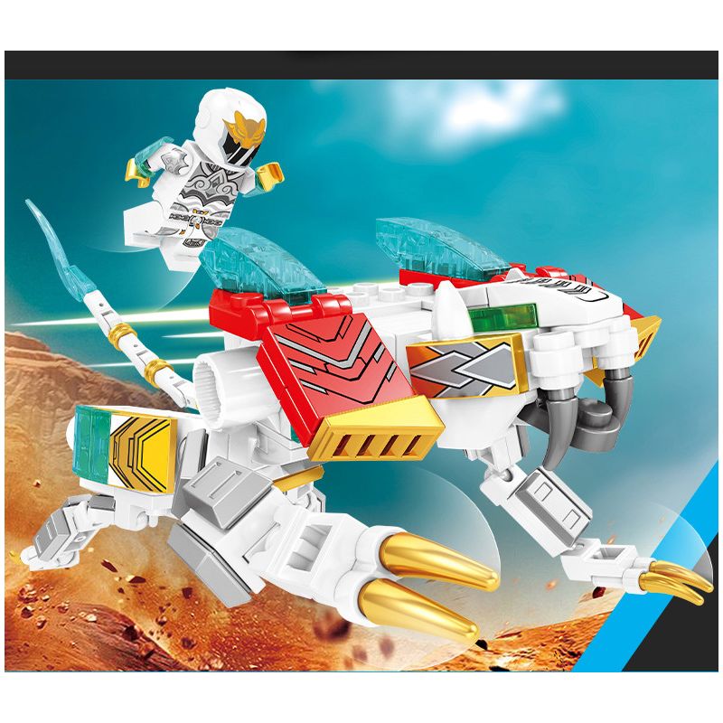 SEMBO 103240 103237 103238 103239 non  BỐN VỊ THẦN VÀ QUÁI THÚ MÁY THÉP 4 XUANWU BAIHU SUZAKU QINGLONG bộ đồ chơi xếp lắp ráp ghép mô hình Therion Totems MECHA OF STEEL 861 khối