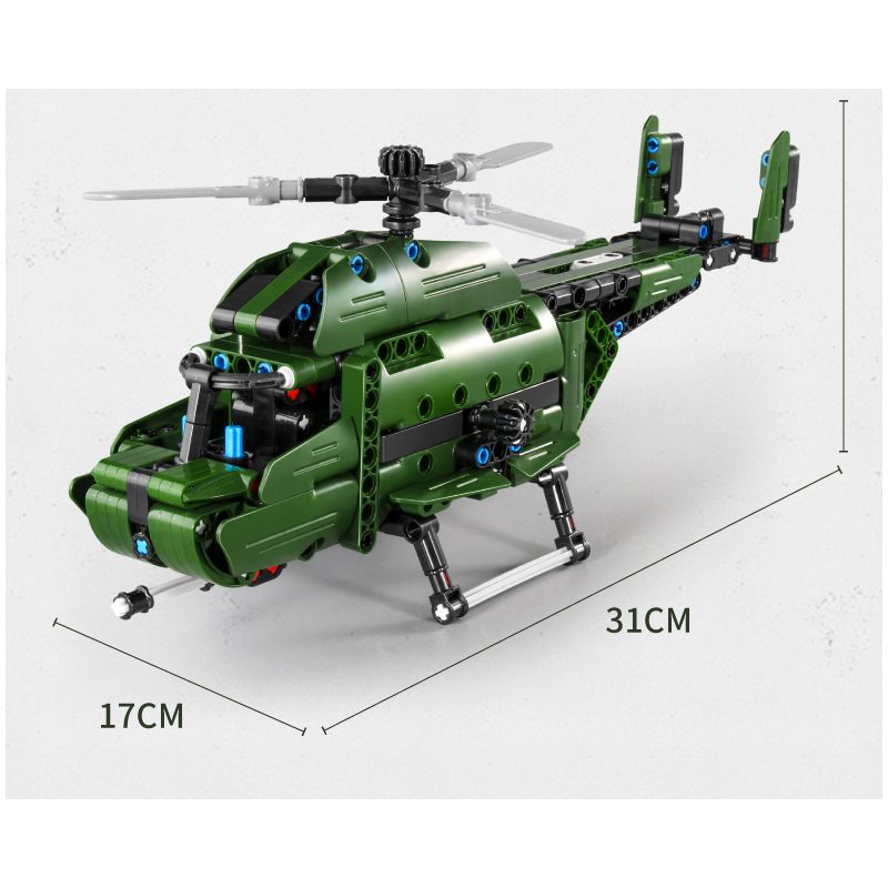 IM.MASTER 6809 non  MÁY BAY TRỰC THĂNG VẬN TẢI bộ đồ chơi xếp lắp ráp ghép mô hình  MF09 CHINOOK HELICOPTER Kỹ Thuật Công Nghệ Cao Mô Hình Phương Tiện 432 khối