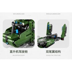 IM.MASTER 6809 non  MÁY BAY TRỰC THĂNG VẬN TẢI bộ đồ chơi xếp lắp ráp ghép mô hình  MF09 CHINOOK HELICOPTER Kỹ Thuật Công Nghệ Cao Mô Hình Phương Tiện 432 khối