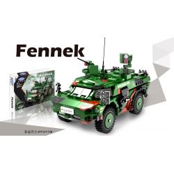 XINGBAO XB-06053 06053 XB06053 non  CÁO CHÂU PHI bộ đồ chơi xếp lắp ráp ghép mô hình Military Army FENNEK Quân Sự Bộ Đội 692 khối