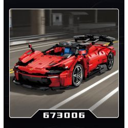 PanlosBrick 673006 Panlos Brick 673006 non  ĐUA CƠ KHÍ tỷ lệ 1:14 bộ đồ chơi xếp lắp ráp ghép mô hình  Kỹ Thuật Công Nghệ Cao Mô Hình Phương Tiện 1537 khối