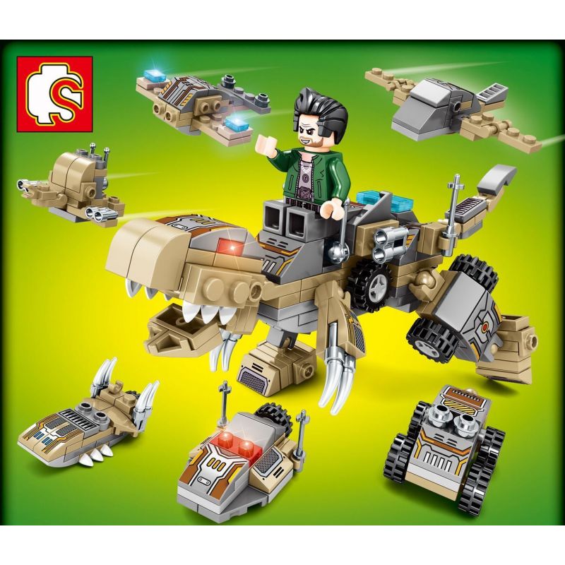 SEMBO 103121 non  CƠ KHÍ BA WANGLONG 6 bộ đồ chơi xếp lắp ráp ghép mô hình Creator Sáng Tạo 166 khối