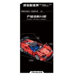 PanlosBrick 673006 Panlos Brick 673006 non  ĐUA CƠ KHÍ tỷ lệ 1:14 bộ đồ chơi xếp lắp ráp ghép mô hình  Kỹ Thuật Công Nghệ Cao Mô Hình Phương Tiện 1537 khối