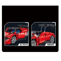 PanlosBrick 673006 Panlos Brick 673006 non  ĐUA CƠ KHÍ tỷ lệ 1:14 bộ đồ chơi xếp lắp ráp ghép mô hình  Kỹ Thuật Công Nghệ Cao Mô Hình Phương Tiện 1537 khối