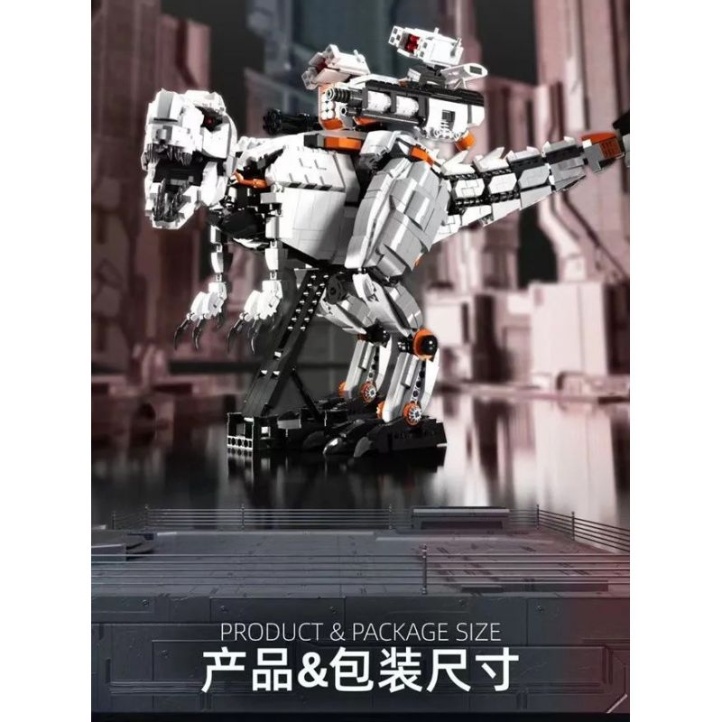 QIZHILE E02500 02500 non  T-REX CƠ KHÍ bộ đồ chơi xếp lắp ráp ghép mô hình Dino DINOSAURS SERIES MECHA T-REX Khủng Long QIZHILE E02500 02500 non  T-REX CƠ KHÍ bộ đồ chơi xếp lắp ráp ghép mô hình Dino DINOSAURS SERIES MECHA T-REX Khủng Long