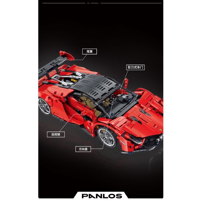 PanlosBrick 673003 Panlos Brick 673003 non  ĐUA CƠ KHÍ tỷ lệ 1:14 bộ đồ chơi xếp lắp ráp ghép mô hình  Kỹ Thuật Công Nghệ Cao Mô Hình Phương Tiện 1437 khối