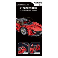 PanlosBrick 673003 Panlos Brick 673003 non  ĐUA CƠ KHÍ tỷ lệ 1:14 bộ đồ chơi xếp lắp ráp ghép mô hình  Kỹ Thuật Công Nghệ Cao Mô Hình Phương Tiện 1437 khối