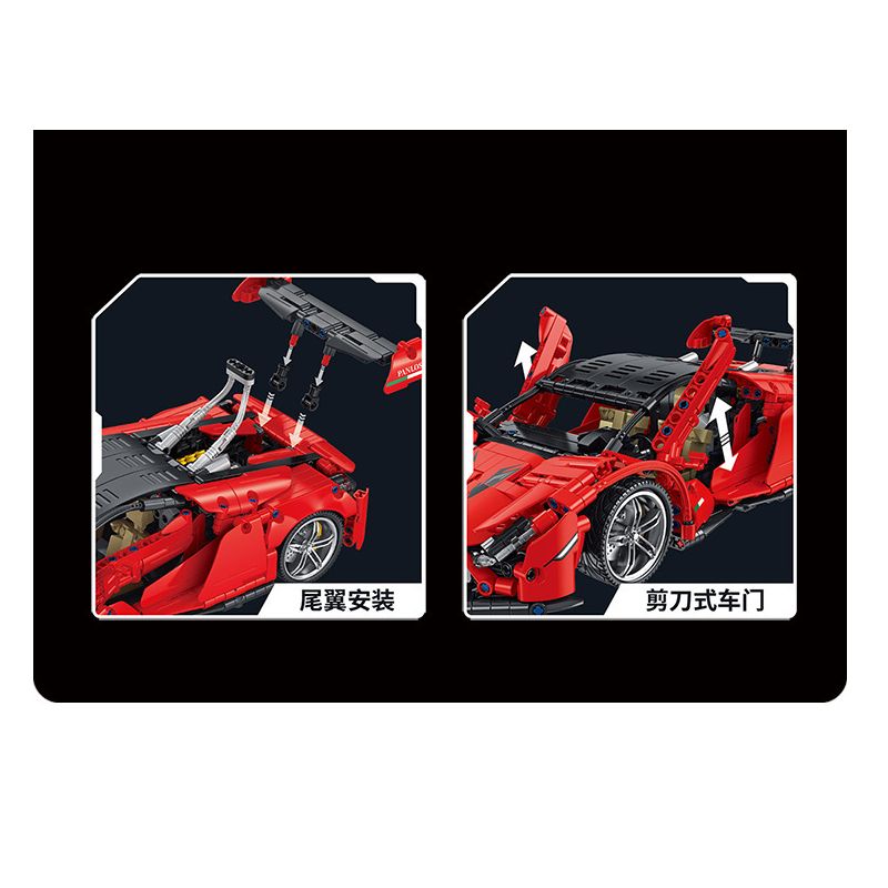 PanlosBrick 673003 Panlos Brick 673003 non  ĐUA CƠ KHÍ tỷ lệ 1:14 bộ đồ chơi xếp lắp ráp ghép mô hình  Kỹ Thuật Công Nghệ Cao Mô Hình Phương Tiện 1437 khối