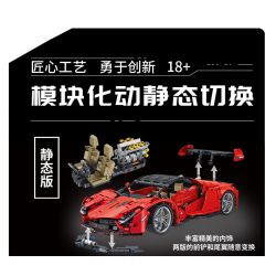 PanlosBrick 673003 Panlos Brick 673003 non  ĐUA CƠ KHÍ tỷ lệ 1:14 bộ đồ chơi xếp lắp ráp ghép mô hình  Kỹ Thuật Công Nghệ Cao Mô Hình Phương Tiện 1437 khối