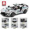 LEYI 31020 non  31020 XE BUÝT KÉO TRỞ LẠI bộ đồ chơi xếp lắp ráp ghép mô hình Racing Cuộc Đua 302 khối