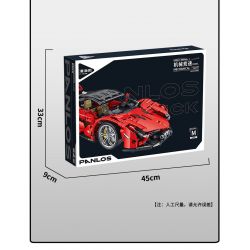 PanlosBrick 673003 Panlos Brick 673003 non  ĐUA CƠ KHÍ tỷ lệ 1:14 bộ đồ chơi xếp lắp ráp ghép mô hình  Kỹ Thuật Công Nghệ Cao Mô Hình Phương Tiện 1437 khối