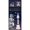 JP 66011 non  BÃI PHÓNG TÊN LỬA bộ đồ chơi xếp lắp ráp ghép mô hình ROCKET LAUNCH SITE 1060 khối