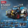 WOMA C5007 5007 non  XE BỌC THÉP CẢNH SÁT ĐẶC BIỆT 8 TỔ HỢP bộ đồ chơi xếp lắp ráp ghép mô hình City Thành Phố 622 khối