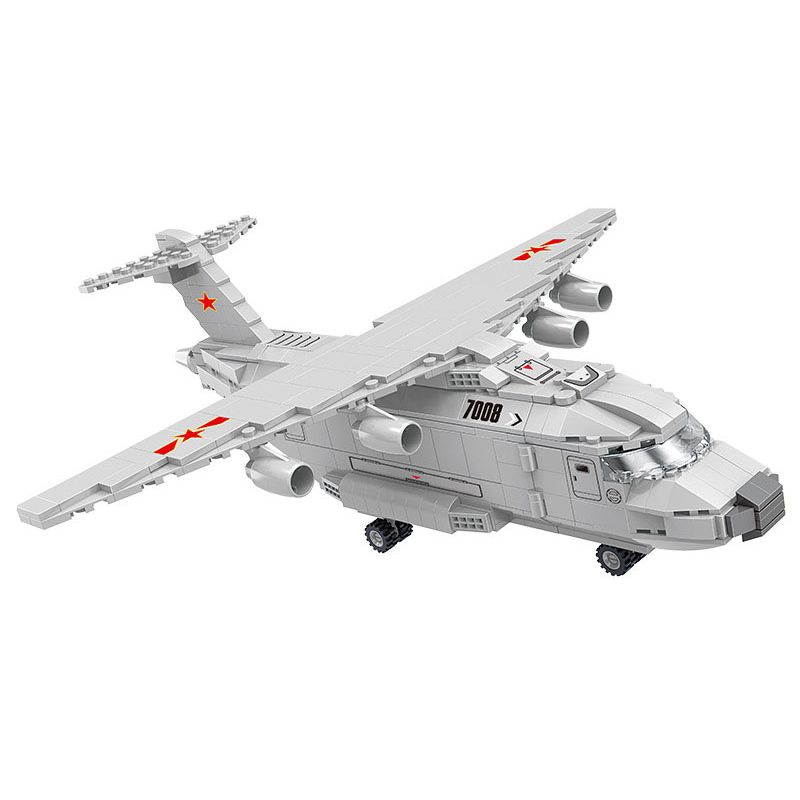 COGO 17008 non Lego MÁY BAY VẬN TẢI Y-20 bộ đồ chơi xếp lắp ráp ghép mô hình Military Army Quân Sự Bộ Đội 403 khối
