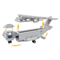 COGO 17008 non  MÁY BAY VẬN TẢI Y-20 bộ đồ chơi xếp lắp ráp ghép mô hình Military Army Quân Sự Bộ Đội 403 khối