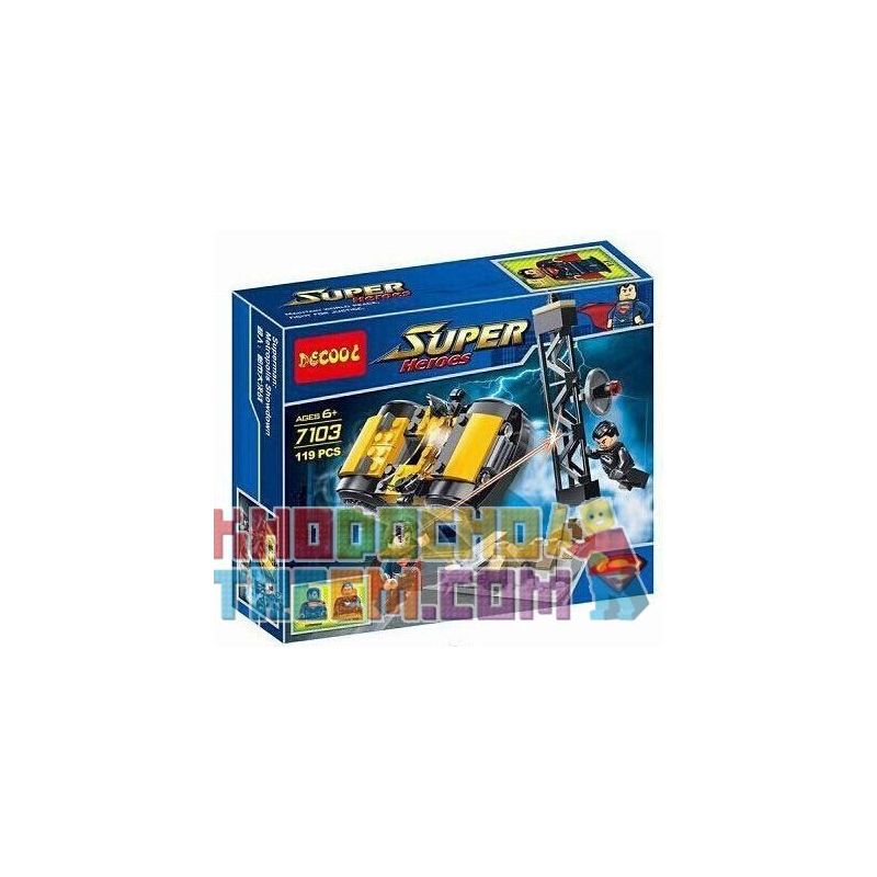 NOT Lego SUPERMAN METROPOLIS SHOWDOWN 76002 JISI 7103 xếp lắp ráp ghép mô hình SIÊU NHÂN CHIẾN ĐẤU TRONG THÀNH PHỐ CUỘC THÁCH ĐÔ THỊ Dc Comics Super Heroes Siêu Anh Hùng Dc 119 khối