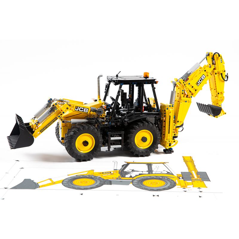 MouldKing 17036 Mould King 17036 REBRICKABLE MOC-86258 86258 MOC86258 REOBRIX 22018 non  HAI PHƯƠNG TIỆN KỸ THUẬT BẬN RỘN bộ đồ chơi xếp lắp ráp ghép mô hình  BULLDOZER Kỹ Thuật Công Nghệ Cao Mô Hình Phương Tiện 2239 khối