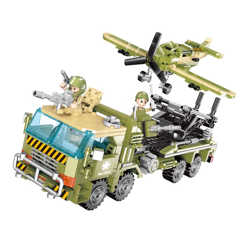 XINGBAO XB-50025 50025 XB50025 non Lego PHƯƠNG TIỆN PHÓNG MÁY BAY KHÔNG NGƯỜI LÁI TRINH SÁT bộ đồ chơi xếp lắp ráp ghép mô hình Across The Battlefield MILITARY DRONE LAUNCH VEHICLE Băng Qua Chiến Trường 581 khối