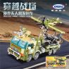 XINGBAO XB-50025 50025 XB50025 non  PHƯƠNG TIỆN PHÓNG MÁY BAY KHÔNG NGƯỜI LÁI TRINH SÁT bộ đồ chơi xếp lắp ráp ghép mô hình Across The Battlefield MILITARY DRONE LAUNCH VEHICLE Băng Qua Chiến Trường 581 khối