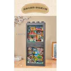 LOZ 1908 non  TIỆC ĐƯỜNG bộ đồ chơi xếp lắp ráp ghép mô hình 1222 khối