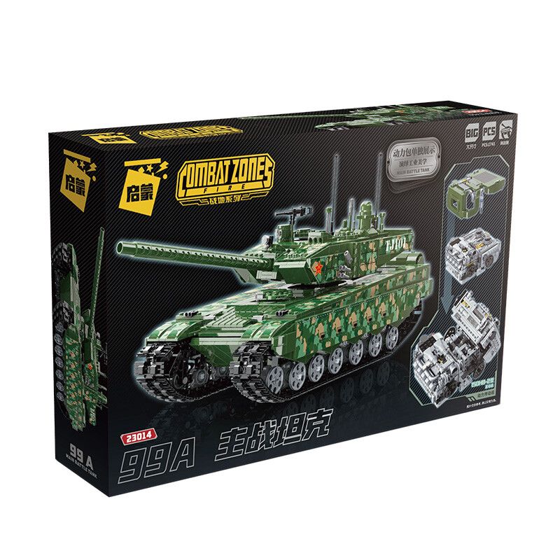 Enlighten 23014 Qman 23014 non  CHIẾN TRƯỜNG XE TĂNG ĐẤU CHÍNH 99A bộ đồ chơi xếp lắp ráp ghép mô hình Military Army COMBAT ZONES Quân Sự Bộ Đội 2743 khối