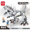 MINGDI 10036 non  THẾ GIỚI KHỦNG LONG RỒNG TYSIC bộ đồ chơi xếp lắp ráp ghép mô hình Dino DINOSAUR WORLD INDOMINUS REX 482 khối