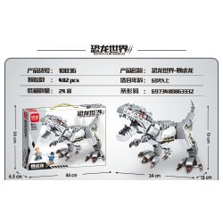 MINGDI 10036 non  THẾ GIỚI KHỦNG LONG RỒNG TYSIC bộ đồ chơi xếp lắp ráp ghép mô hình Dino DINOSAUR WORLD INDOMINUS REX 482 khối MINGDI 10036 non  THẾ GIỚI KHỦNG LONG RỒNG TYSIC bộ đồ chơi xếp lắp ráp ghép mô hình Dino DINOSAUR WORLD INDOMINUS REX 482 khối