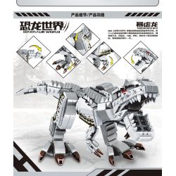 MINGDI 10036 non  THẾ GIỚI KHỦNG LONG RỒNG TYSIC bộ đồ chơi xếp lắp ráp ghép mô hình Dino DINOSAUR WORLD INDOMINUS REX 482 khối MINGDI 10036 non  THẾ GIỚI KHỦNG LONG RỒNG TYSIC bộ đồ chơi xếp lắp ráp ghép mô hình Dino DINOSAUR WORLD INDOMINUS REX 482 khối