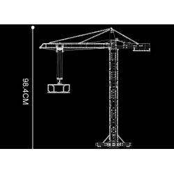 MouldKing 17004 Mould King 17004 non  CẨU THÁP bộ đồ chơi xếp lắp ráp ghép mô hình  TOWER CRANE Kỹ Thuật Công Nghệ Cao Mô Hình Phương Tiện 1797 khối