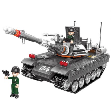 XINGBAO XB-50024 50024 XB50024 non  XE TĂNG T59 bộ đồ chơi xếp lắp ráp ghép mô hình Across The Battlefield T59 TANK Băng Qua Chiến Trường 607 khối