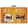 MINGDI 10035 non  THẾ GIỚI KHỦNG LONG TAM GIÁC RỒNG bộ đồ chơi xếp lắp ráp ghép mô hình Dino DINOSAUR WORLD TRICERATOPS 496 khối