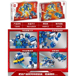 TA GAOLE T3049 3049 non  CHIẾN BINH CƠ GIÁP SẤM SÉT bộ đồ chơi xếp lắp ráp ghép mô hình Military Army MORPHING MECH Quân Sự Bộ Đội 448 khối