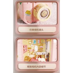 GEKKOSHA 804005 non  ÁNH SÁNG VÀ BÓNG TỐI "PHA" VỚI bộ đồ chơi xếp lắp ráp ghép mô hình CAMERA