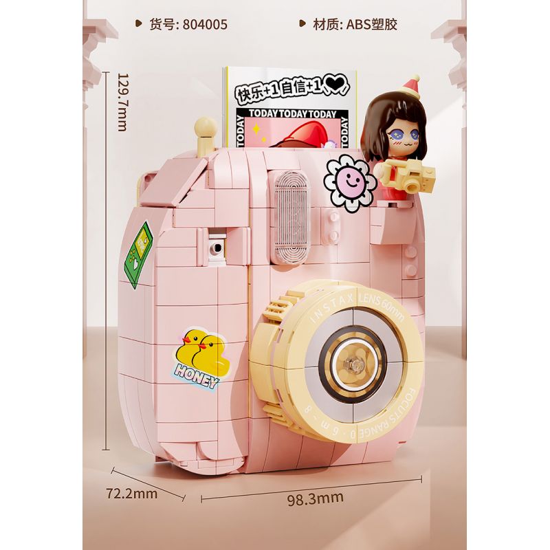 GEKKOSHA 804005 non  ÁNH SÁNG VÀ BÓNG TỐI "PHA" VỚI bộ đồ chơi xếp lắp ráp ghép mô hình CAMERA