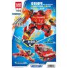 TA GAOLE T3050 3050 non  CHIẾN BINH LỬA bộ đồ chơi xếp lắp ráp ghép mô hình Military Army MORPHING MECH Quân Sự Bộ Đội 445 khối
