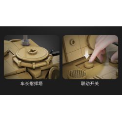 CADA DOUBLEE C61073 61073 non  XE TĂNG PANTHER CỔ ĐIỂN TRONG THẾ CHIẾN II 1:35 tỷ lệ 1:35 bộ đồ chơi xếp lắp ráp ghép mô hình Military Army PANZERKAMPFWAGEN V PANTHER Quân Sự Bộ Đội 907 khối